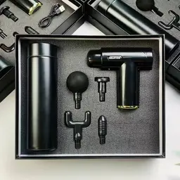 Black Thermos and Charging Cable Gift Set thumbnail 1