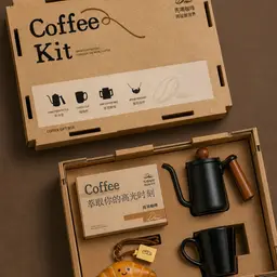 Pour-Over Coffee Set with Mug, Coffee Bags, and Keychain thumbnail 1