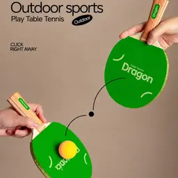 Green Tote Bag and Table Tennis Gift Set thumbnail 4