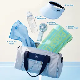 Tote Bag, Water Bottle, Handheld Fan & Towel Gift Set thumbnail 2