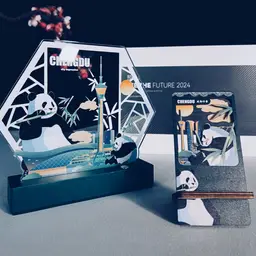 Light-Up Display and Wood-Accent Phone Stand Gift Set thumbnail 2