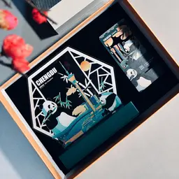 Light-Up Display and Wood-Accent Phone Stand Gift Set thumbnail 5