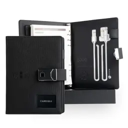 Sleek Minimalist Charging Notebook Set with Power Bank Gift Box thumbnail 2