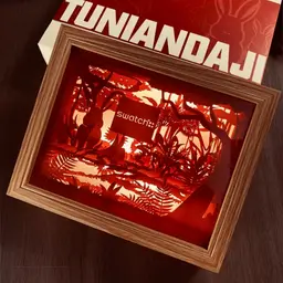 Framed Paper Carving Night Light Gift Set thumbnail 2
