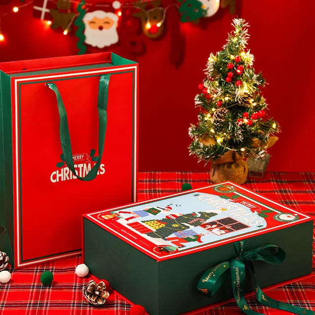 Charming Holiday Spirit Gift Container for Christmas Party Souvenirs