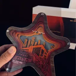 Star-Shaped Desk Organizer Gift Set with Charging Cable thumbnail 4