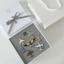 Seven Aircraft Enamel Pin Badge Gift Set thumbnail 4