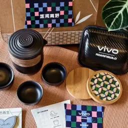 Portable Tea Set with Pen and Handheld Fan thumbnail 2