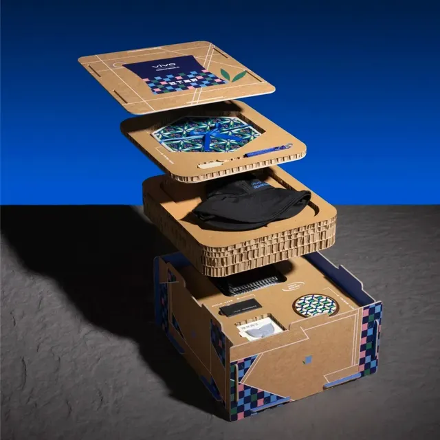 Portable Tea Set with Pen and Handheld Fan
