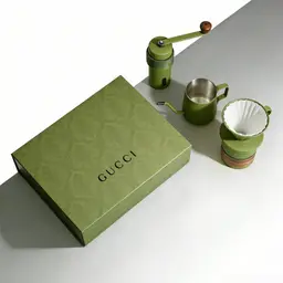 Pour-Over Coffee Gift Set with Grinder, Kettle, Dripper, and Mug thumbnail 2