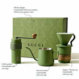 Pour-Over Coffee Gift Set with Grinder, Kettle, Dripper, and Mug thumbnail 7