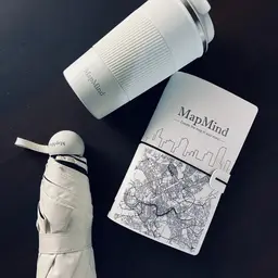 Notebook, Umbrella and Tumbler Gift Set in White Rigid Box thumbnail 4