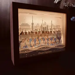 Paper-Carved Night Light Desk Organizer thumbnail 3