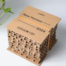 Ribbed Ceramic Candle in Honeycomb Paper Gift Box thumbnail 1