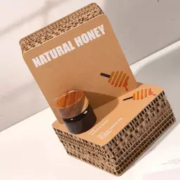 Four-Jar Honey Gift Set in Corrugated Paper Box thumbnail 2