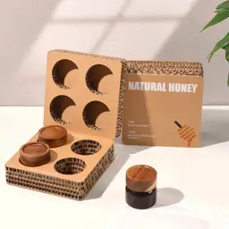 Four-Jar Honey Gift Set in Corrugated Paper Box thumbnail 5