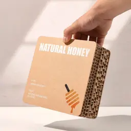 Four-Jar Honey Gift Set in Corrugated Paper Box thumbnail 3