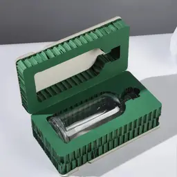 Glass Water Bottle with Honeycomb Paper Gift Box thumbnail 6