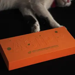 Five Metal Letter Badges in Orange Rigid Gift Box thumbnail 4