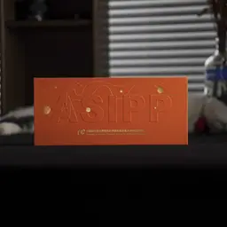 Five Metal Letter Badges in Orange Rigid Gift Box thumbnail 6