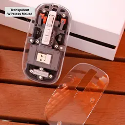 Magnetic Wireless Charging Stand and Transparent Mouse Gift Set thumbnail 4