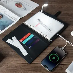 Elegant Tech Stationery Set with Built-in Power Bank Box thumbnail 3
