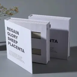 White Honeycomb Paper Cosmetic Gift Box with Magnetic Closure thumbnail 1
